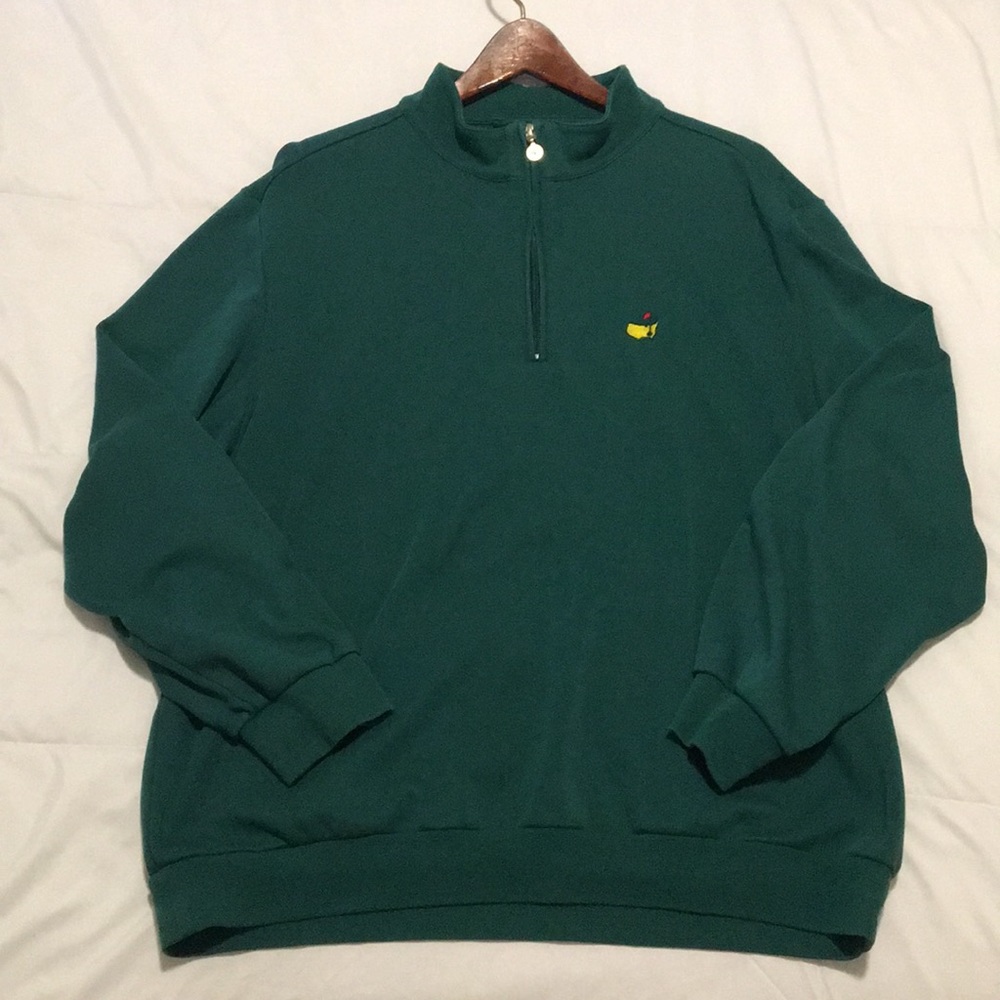 YOUTH MEDIUM Masters Golf 1/4 Zip Stretch Pullover